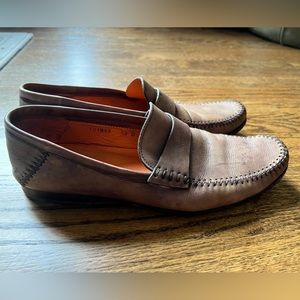 Santoni men’s brown shoes Size 10